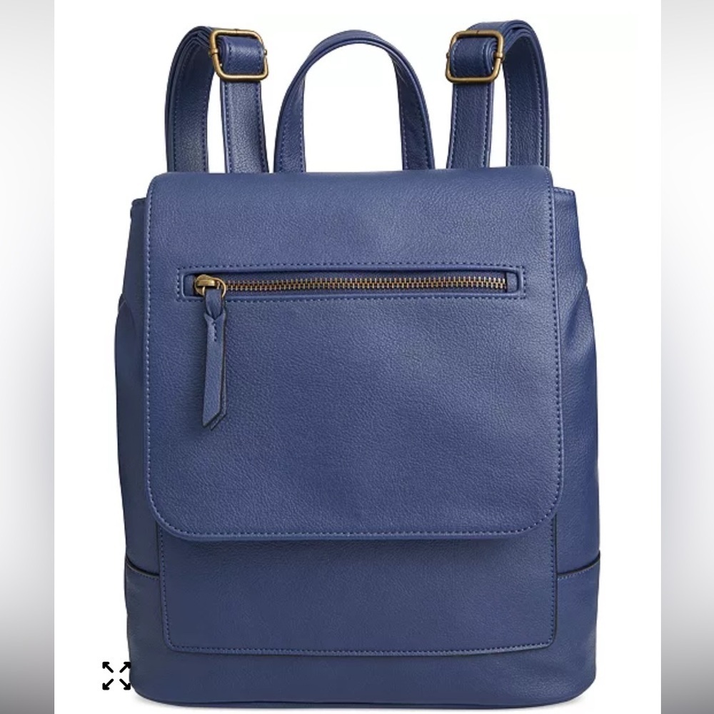 NEW Macy’s Style& Co Hudson Flap Blue Backpack